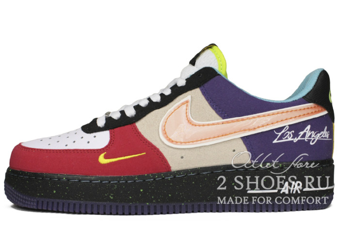 Кроссовки Nike Air Force 1 Low What The LA CT1117-100 разноцветные