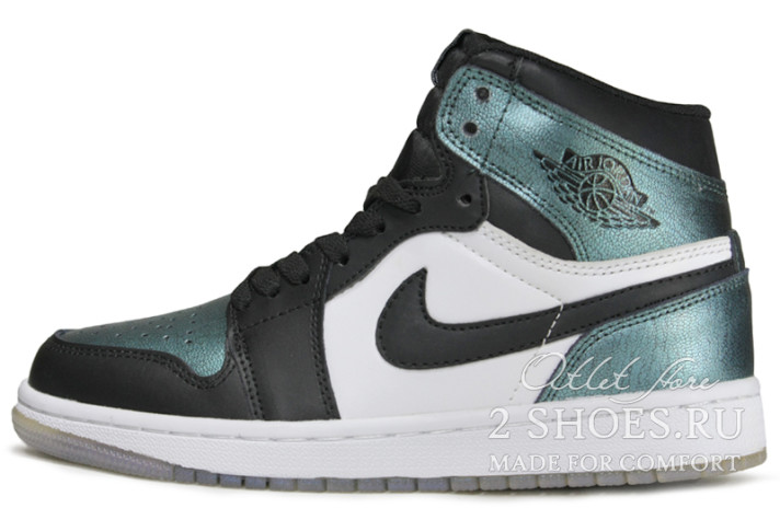 Кроссовки Nike Air Jordan 1 Retro All Star 2017 Chameleon 907958-015 черные, кожаные