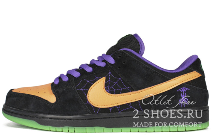 Кроссовки Nike Dunk SB Low Night of Mischief Halloween BQ6817-006 черные