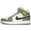 Кроссовки женские Nike Air Jordan 1 Mid Dutch Green