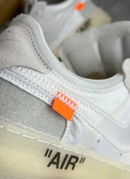Кроссовки Nike Air Force 1 Low Off White X Sail живое фото 4