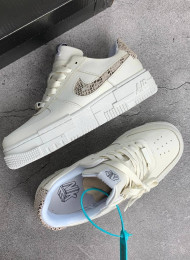 Кроссовки Nike Air Force 1 Pixel White Sail Snake живое фото 2